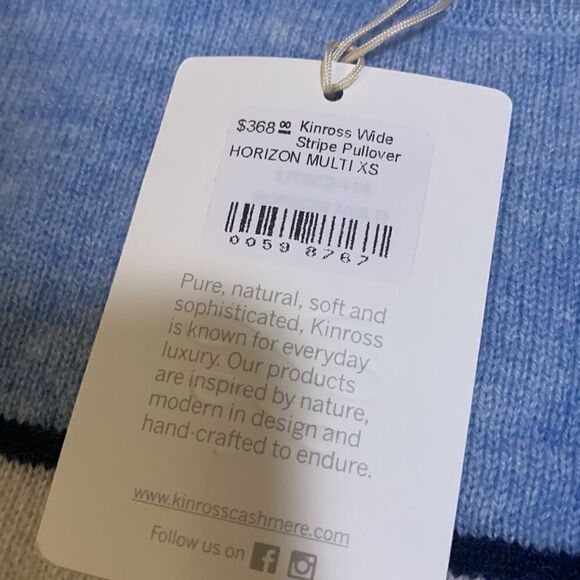 NWT Kinross Wide Stripe Pullover - Picture 4 of 5